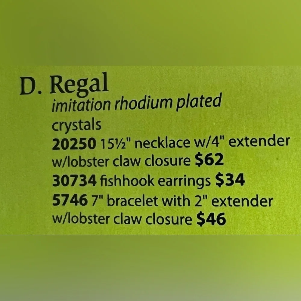 Premier Designs REGAL Clear CZ Circle Link 7
